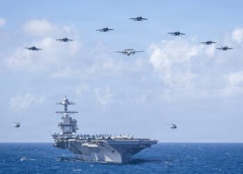 کەشتیی فڕۆکەهەڵگری جێراڵد فۆرد رۆژهەڵاتی ناوەڕاستی جێهێشت