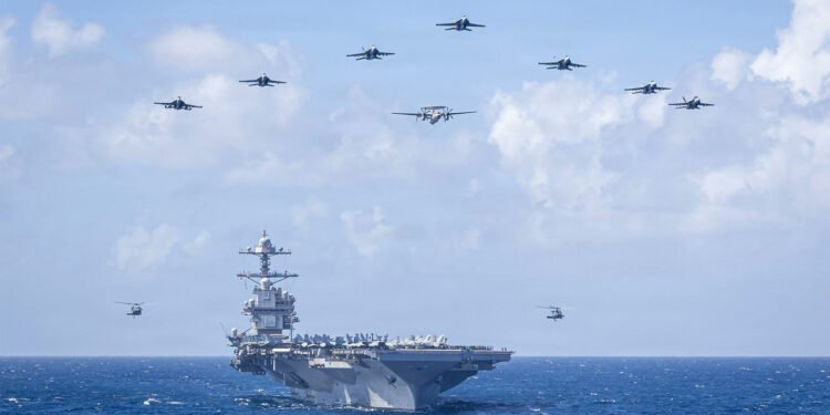 کەشتیی فڕۆکەهەڵگری جێراڵد فۆرد رۆژهەڵاتی ناوەڕاستی جێهێشت