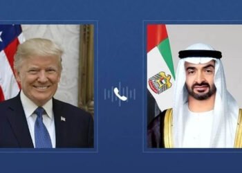 محەمەد بن زاید و ترەمپ پەرەسەندنە ئەمنییەکانی ناوچەکە تاوتوێ دەکەن