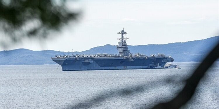 کەشتی فڕۆکەهەڵگری “یو ئێس ئێس جێڕاڵد” گەڕایەوە رۆژهەڵاتی ناوەڕاست