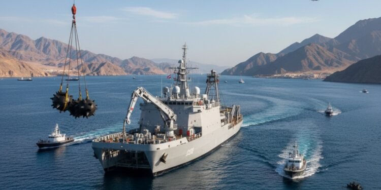 پاککردنەوەی گەرووی هورمز شەش مانگی دەوێت