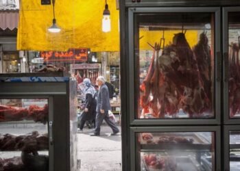 بەراورد بە سەرەتای جەنگ نرخی گۆشت لە ئێران 82٪…